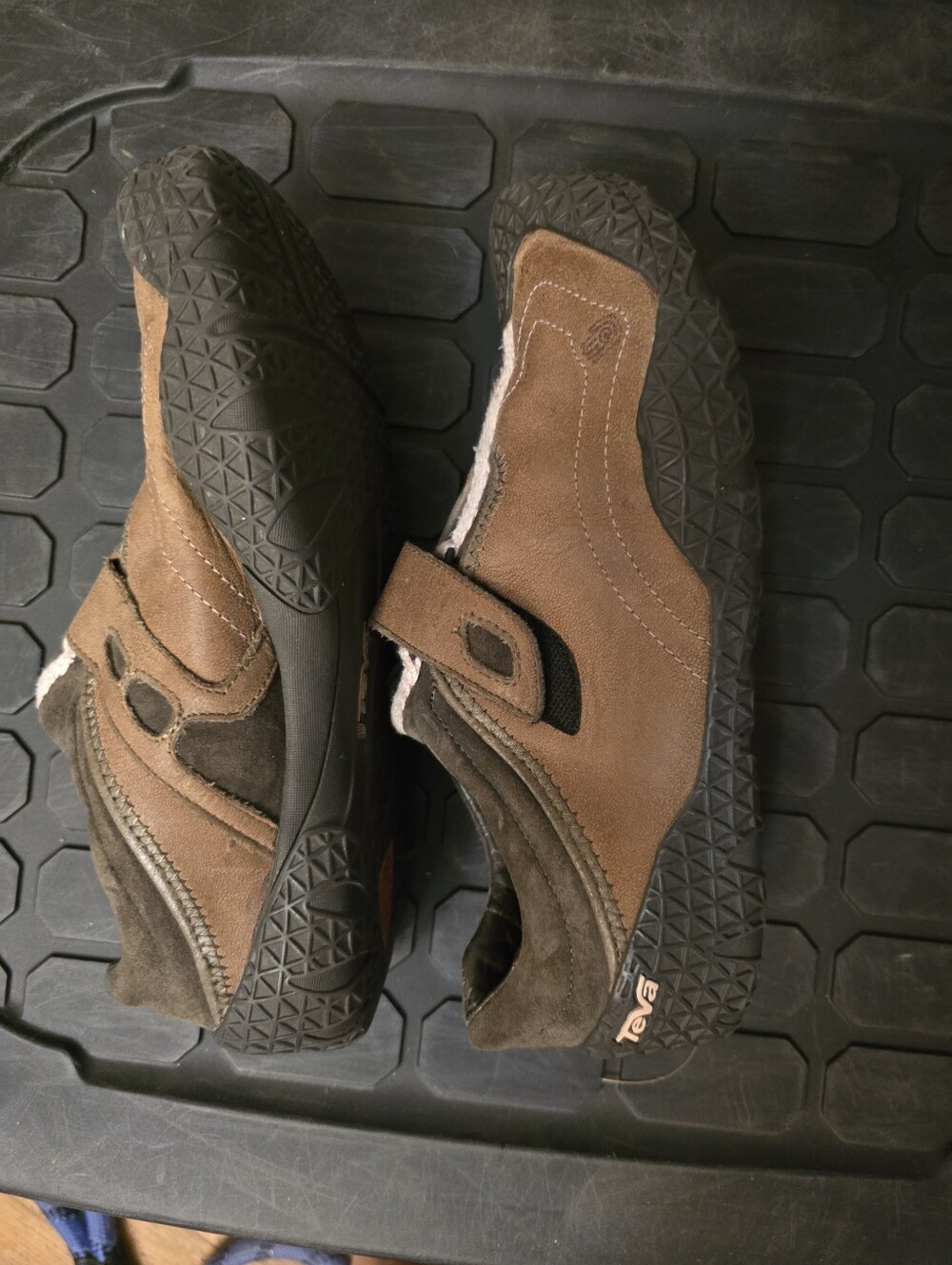 Teva Brown and Black Women's Athletic Slip-On Shoes